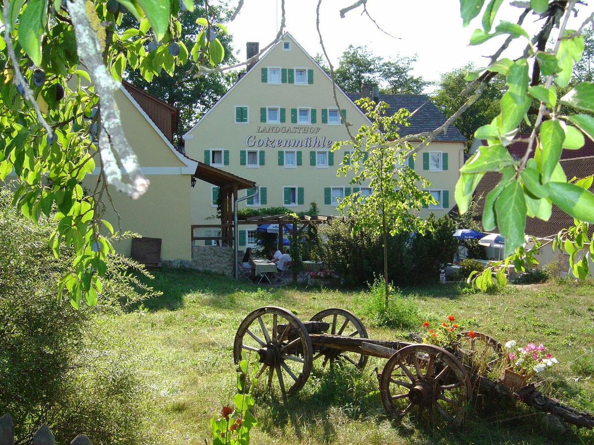 Landgasthof Gotzenmuehle Lichtenau  Eksteriør billede